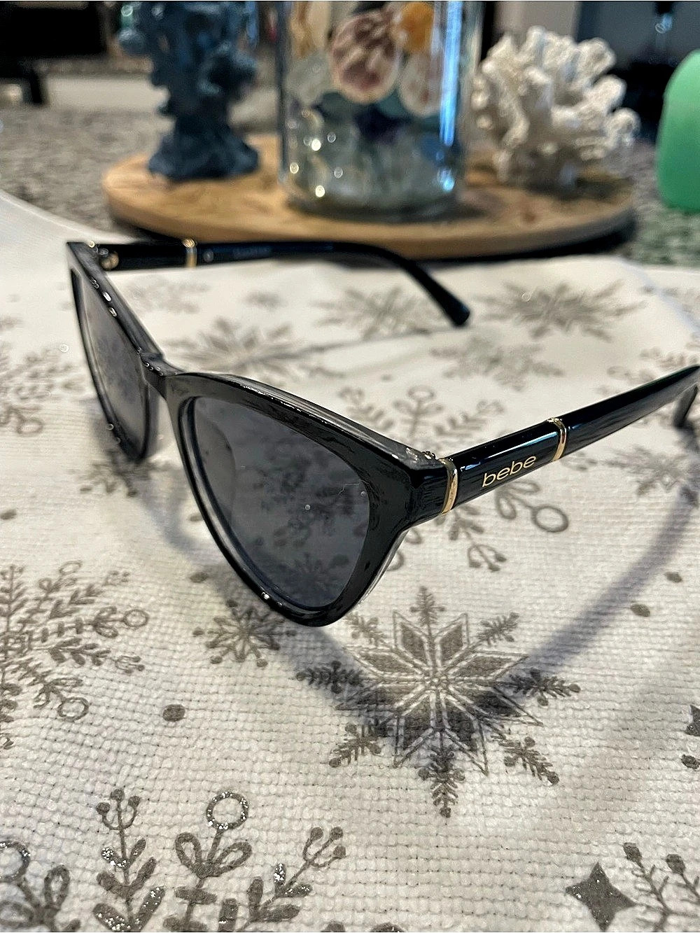 bebe Black Cat-Eye Sunglasses brand new